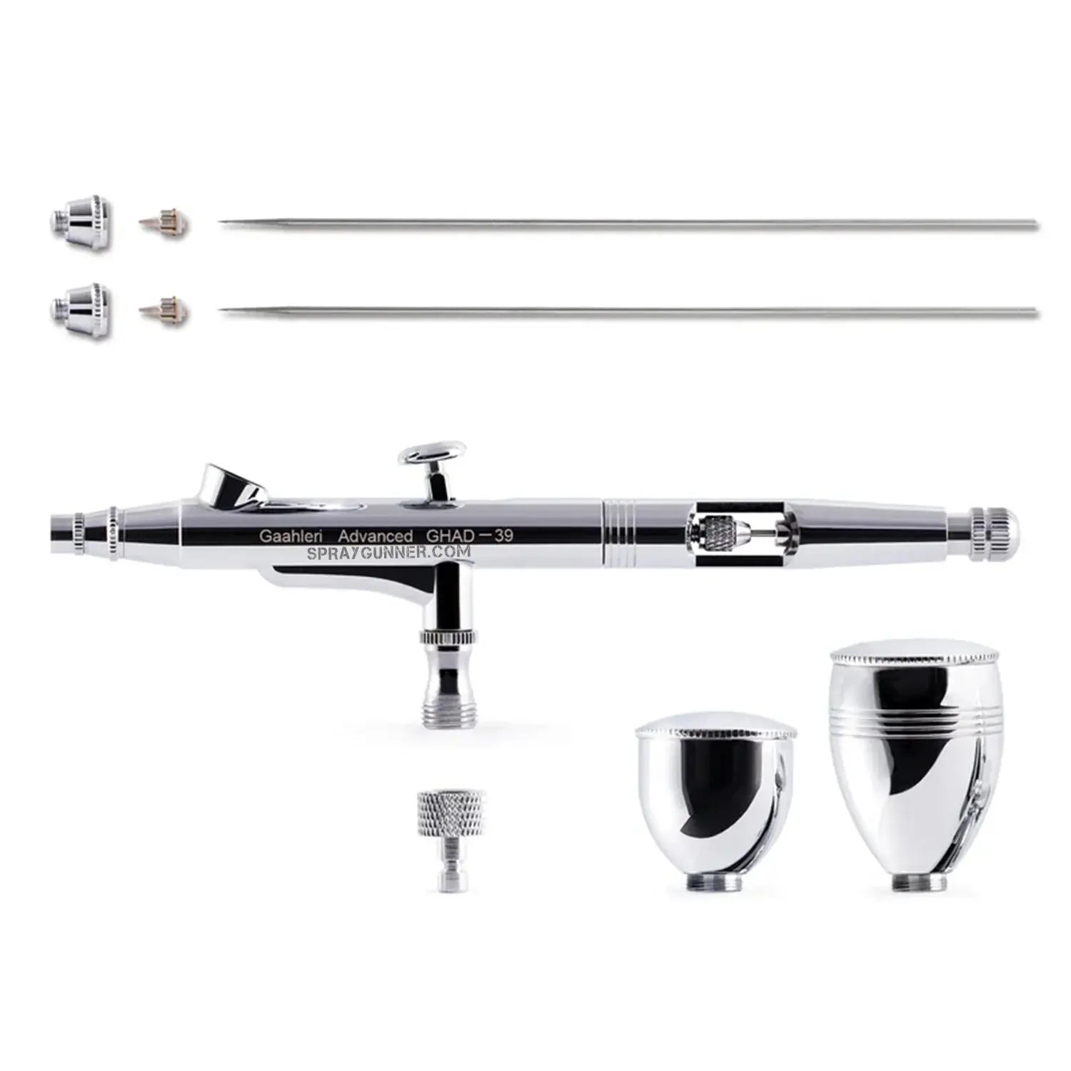 For complex airbrushing jobs, the GAAHLERI GHAD 39 Advanced Series Airbrush offers flawless airflow, ergonomic design, and accurate control.