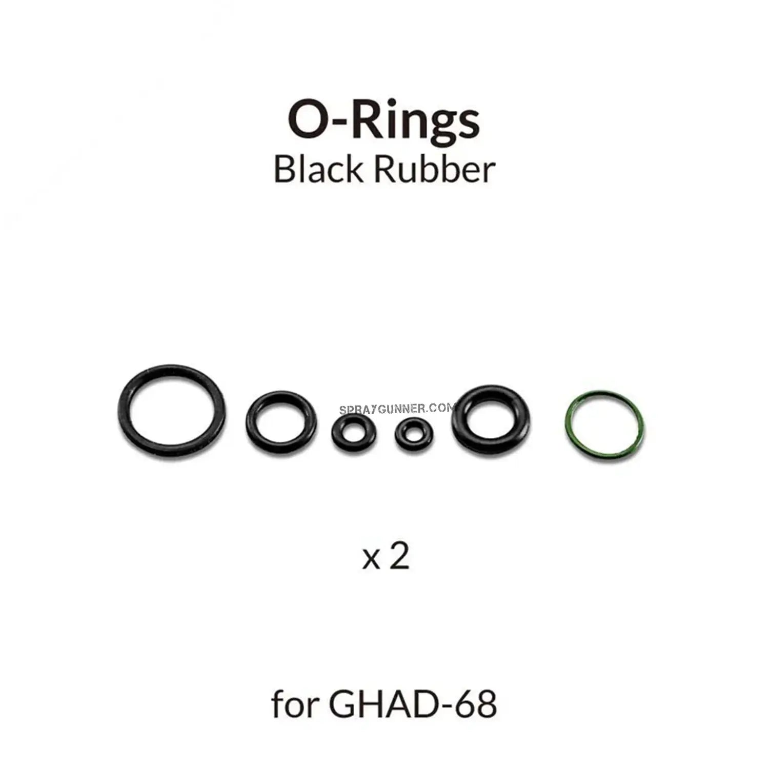GAAHLERI Airbrush Black O-Ring for GHAD-68 Gaahleri
