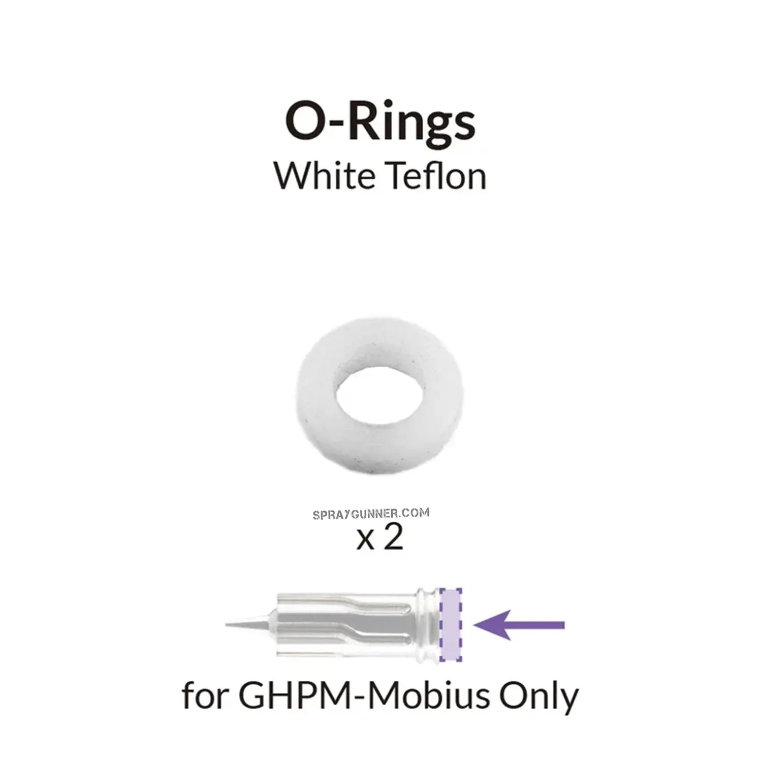 GAAHLERI Airbrush Mobius White O-Rings Gaahleri