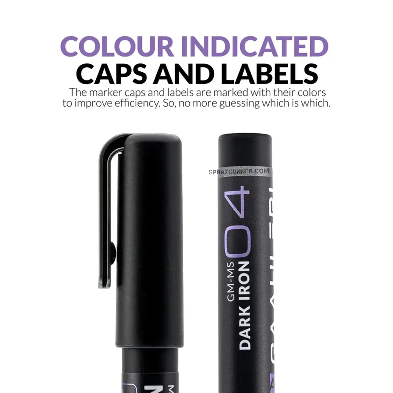 GAAHLERI Metallic Series Markers X6 Dark Iron Gaahleri