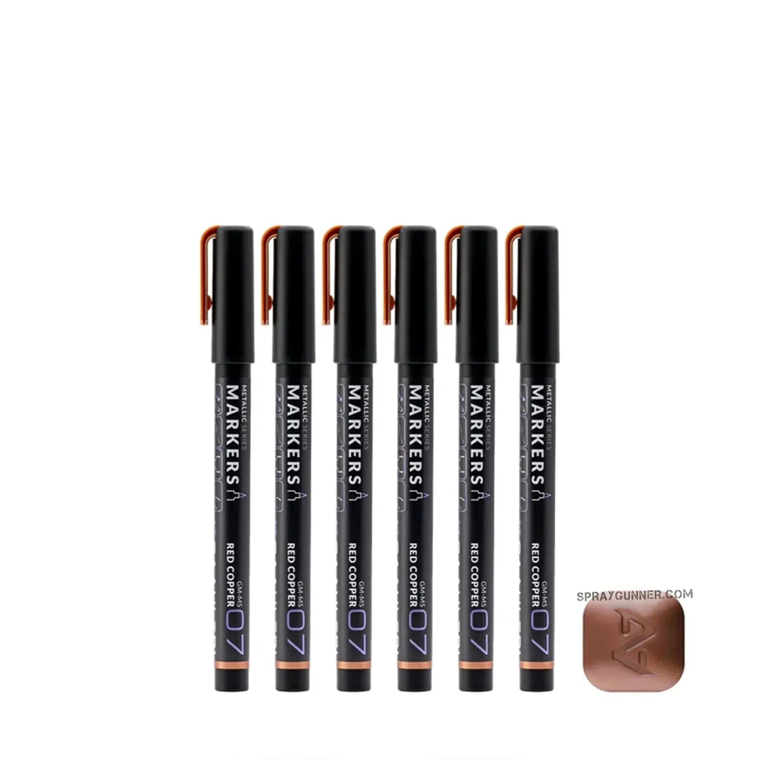 GAAHLERI Metallic Series Markers X6 Red Copper Gaahleri