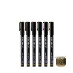 GAAHLERI Metallic Series Markers X6 Dark Gold Gaahleri