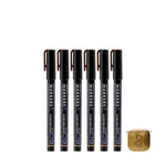 GAAHLERI Metallic Series Markers X6 Scorched Gold Gaahleri