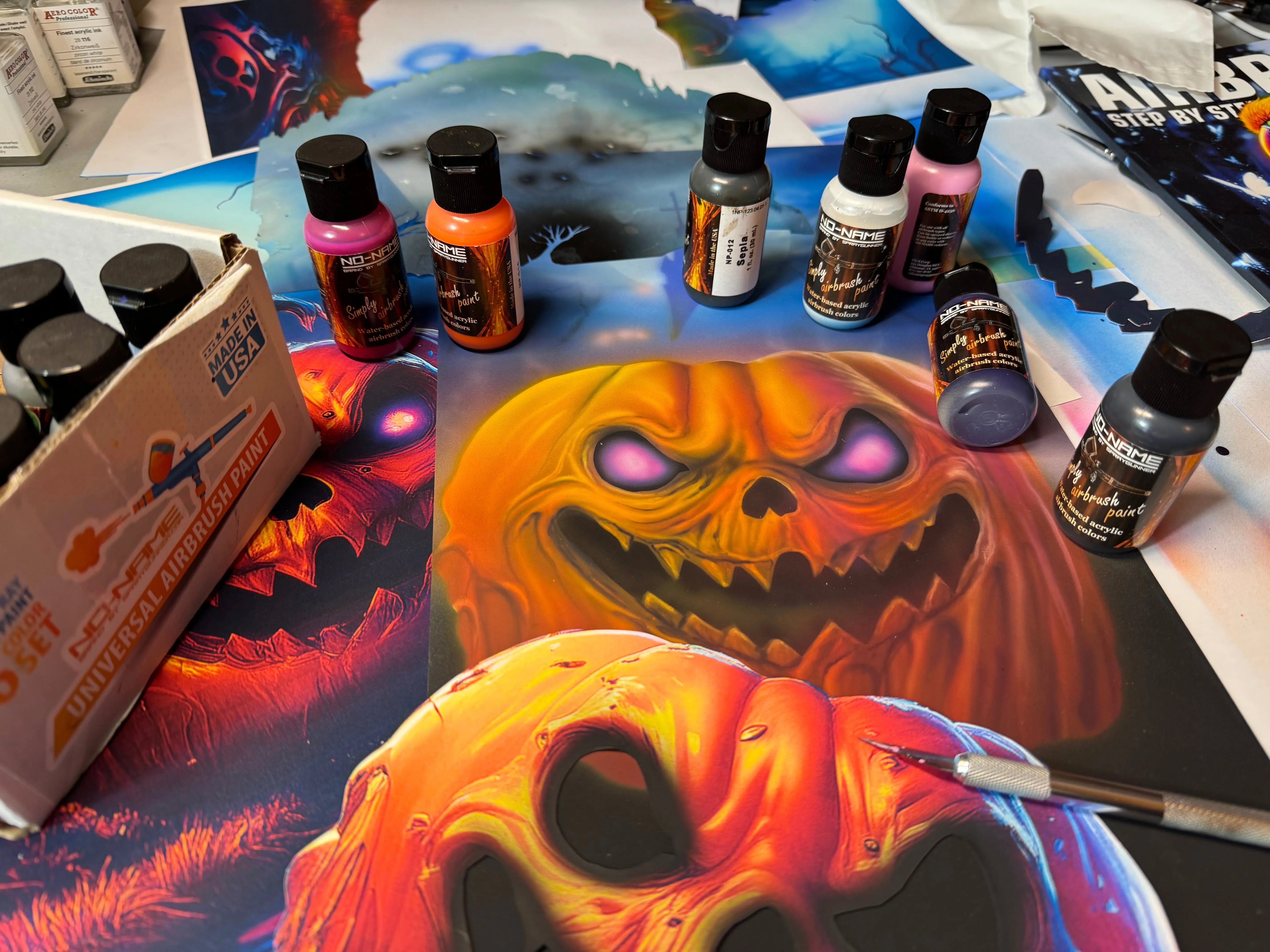 Airbrush Paint Set | Simply Airbrush Paints by NO-NAME (Water-Based & Ready to Use) NO-NAME brand