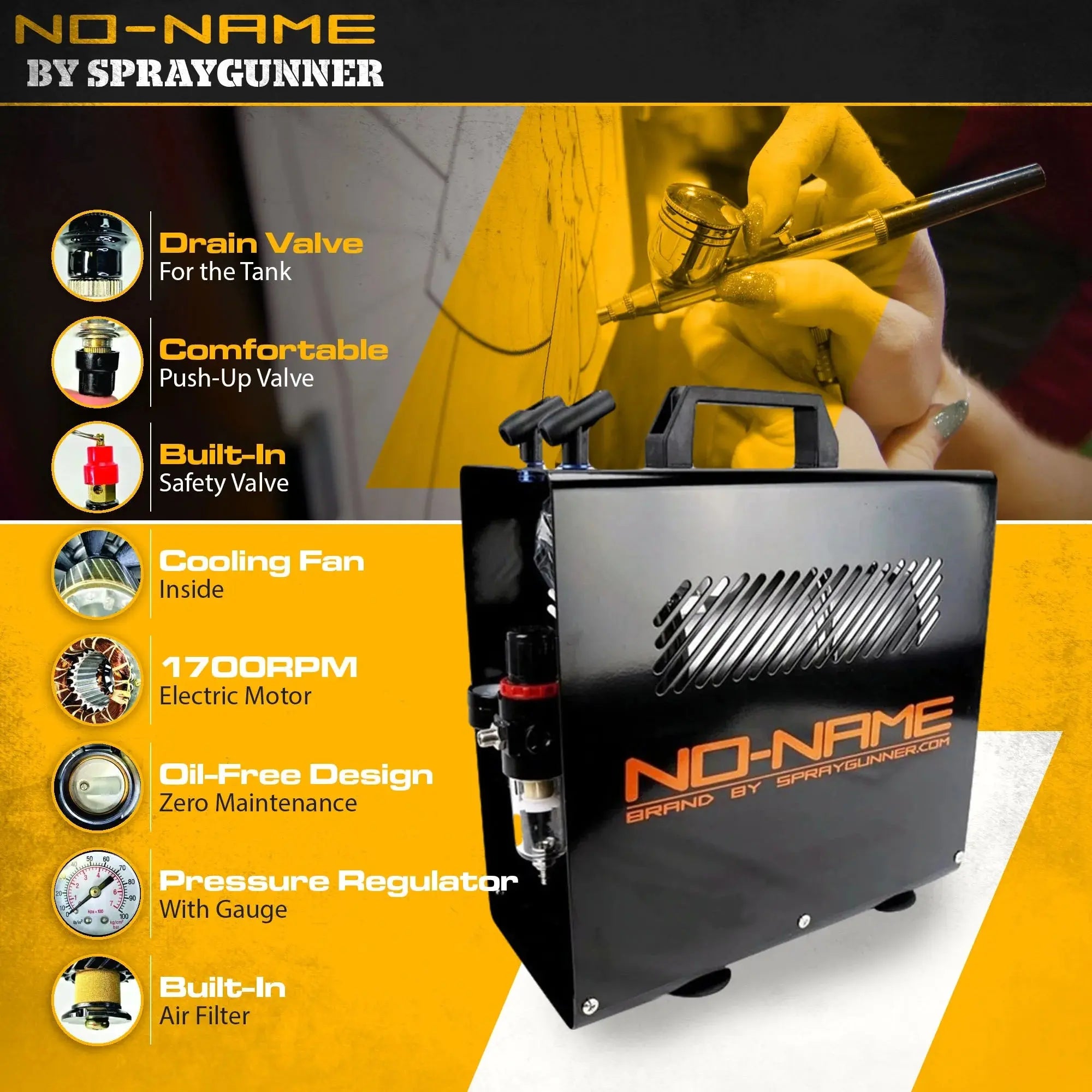 Master Blaster Airbrush Compressor by NO-NAME Brand