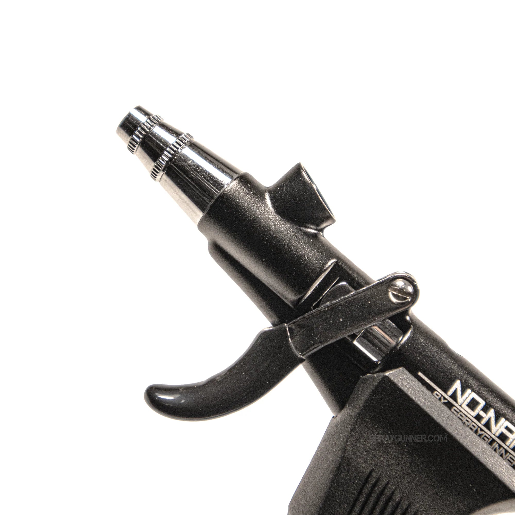 Airbrush Set by NO-NAME featuring Pistol Trigger, Gravity Feed, and Round/Fan Pattern Caps, ideal for precise spraywork.