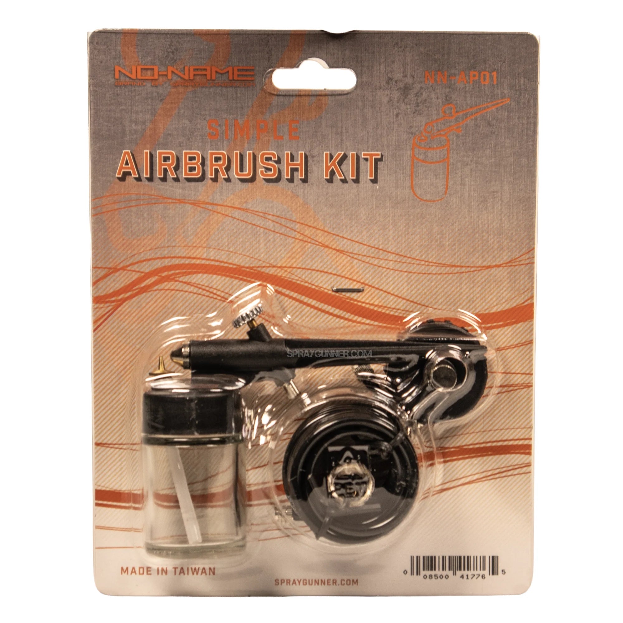 Complete airbrush kit for smooth, even coverage with a fine spray range and easy-to-use single-action trigger