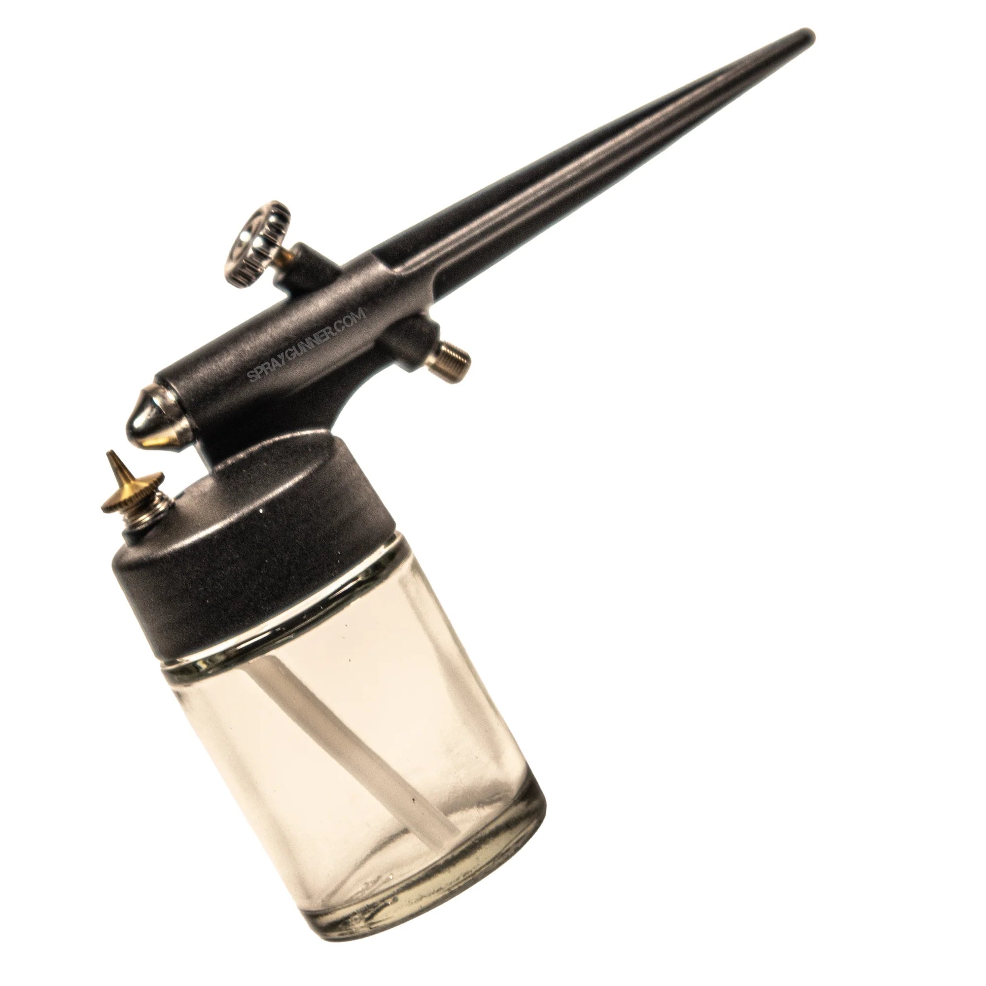 NO-NAME Brand Basic Single Action External Mix Spray Gun Set with fine tip needle and 5ft flexible air hose