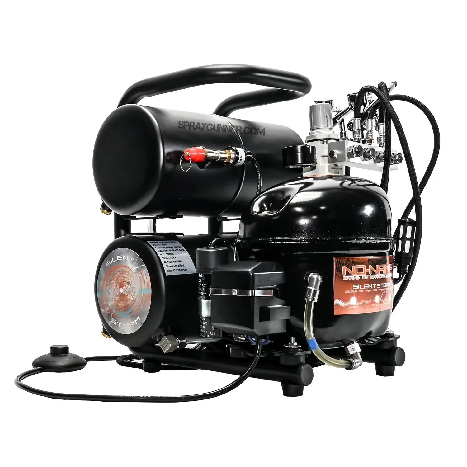 Silent Storm Airbrush Compressor by NO-NAME – Ultra-Quiet & Powerful NO-NAME brand