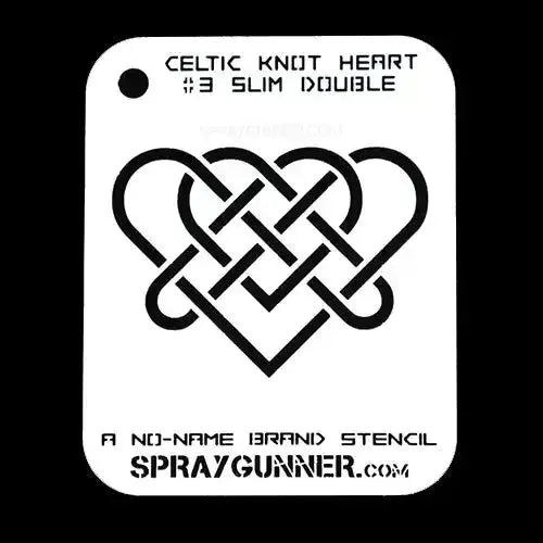NO-NAME Brand Celtic Heart Stencils (Medium) NO-NAME brand