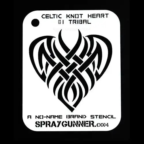 NO-NAME Brand Celtic Heart Stencils (Medium) NO-NAME brand