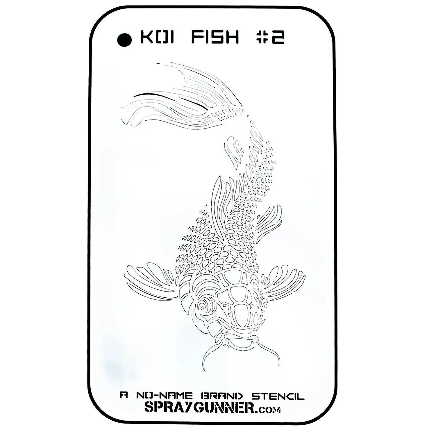 NO-NAME Brand Koi Fish Stencil #2 NO-NAME brand