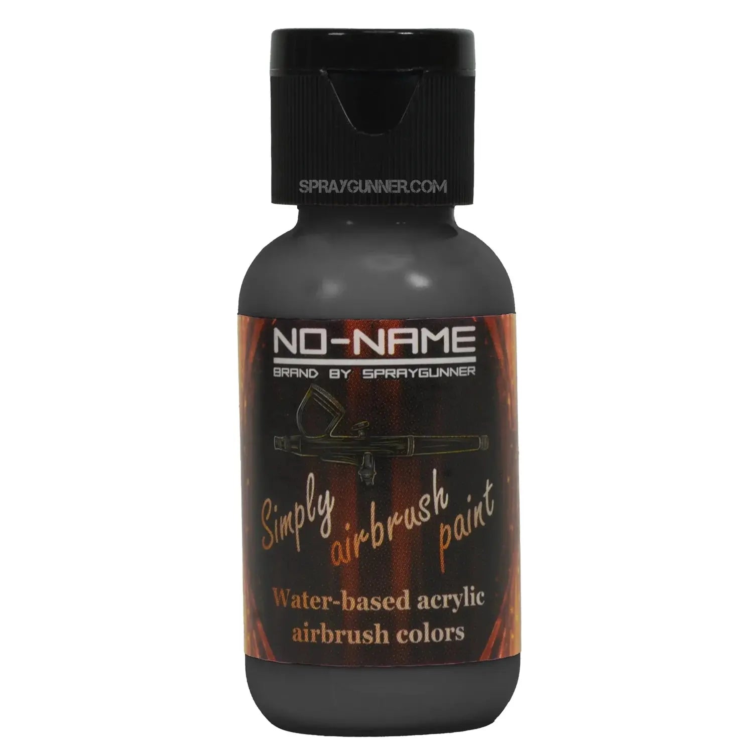 Simply Airbrush Paint Sepia by NO-NAME Brand 1 oz bottle, water-based acrylic paint for airbrush use, ideal for model painting and hobby projects.