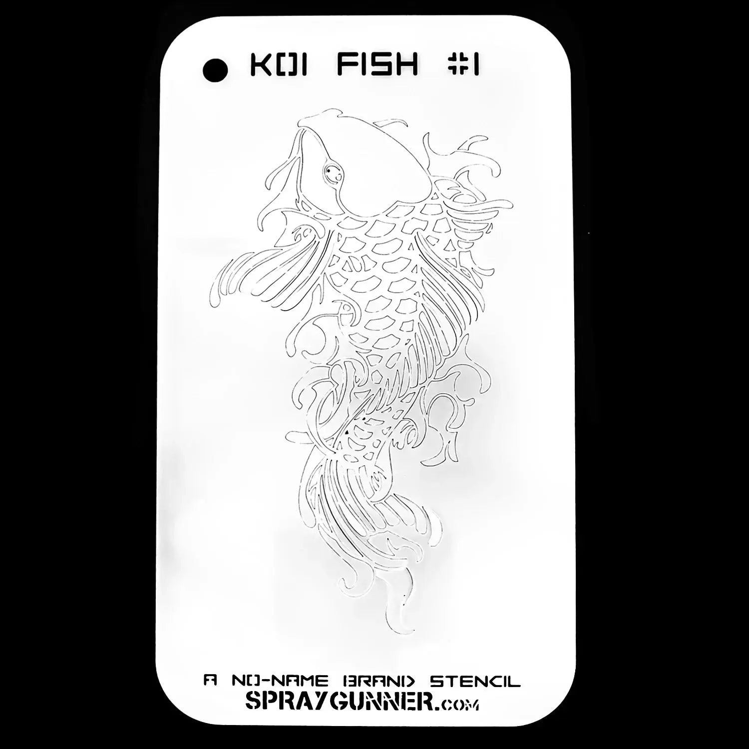 NO-NAME Brand Koi Fish Stencil #1 NO-NAME brand
