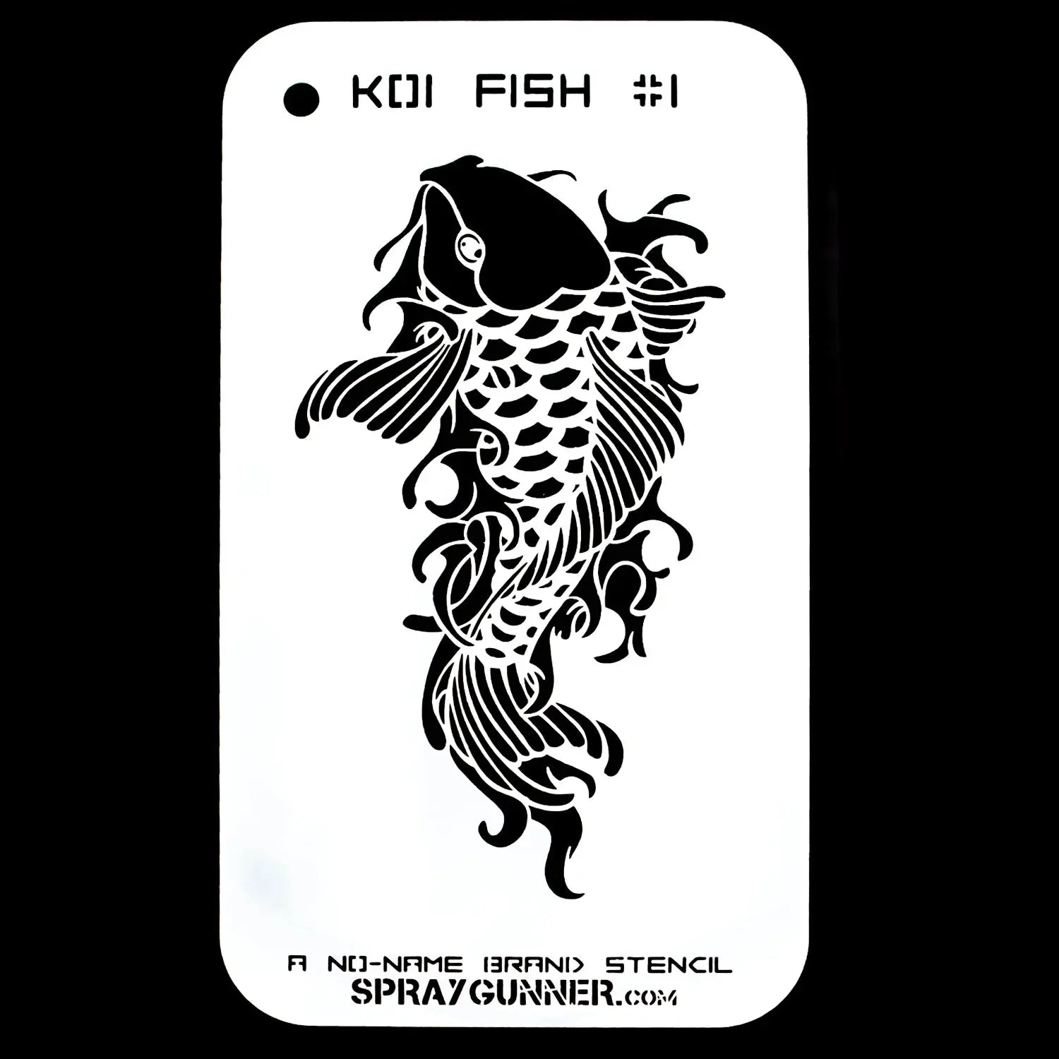 NO-NAME Brand Koi Fish Stencil #1 NO-NAME brand