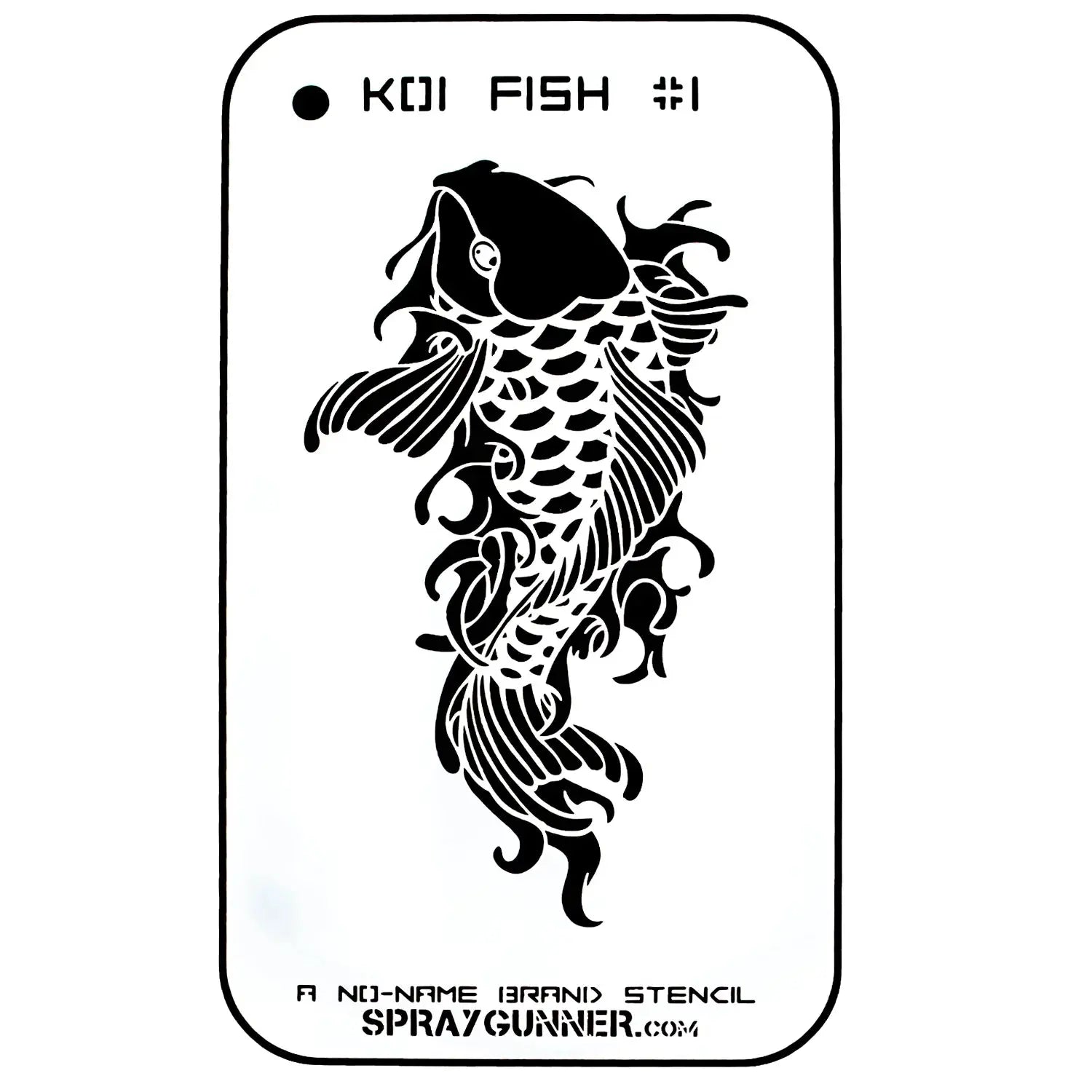 NO-NAME Brand Koi Fish Stencil #1 NO-NAME brand