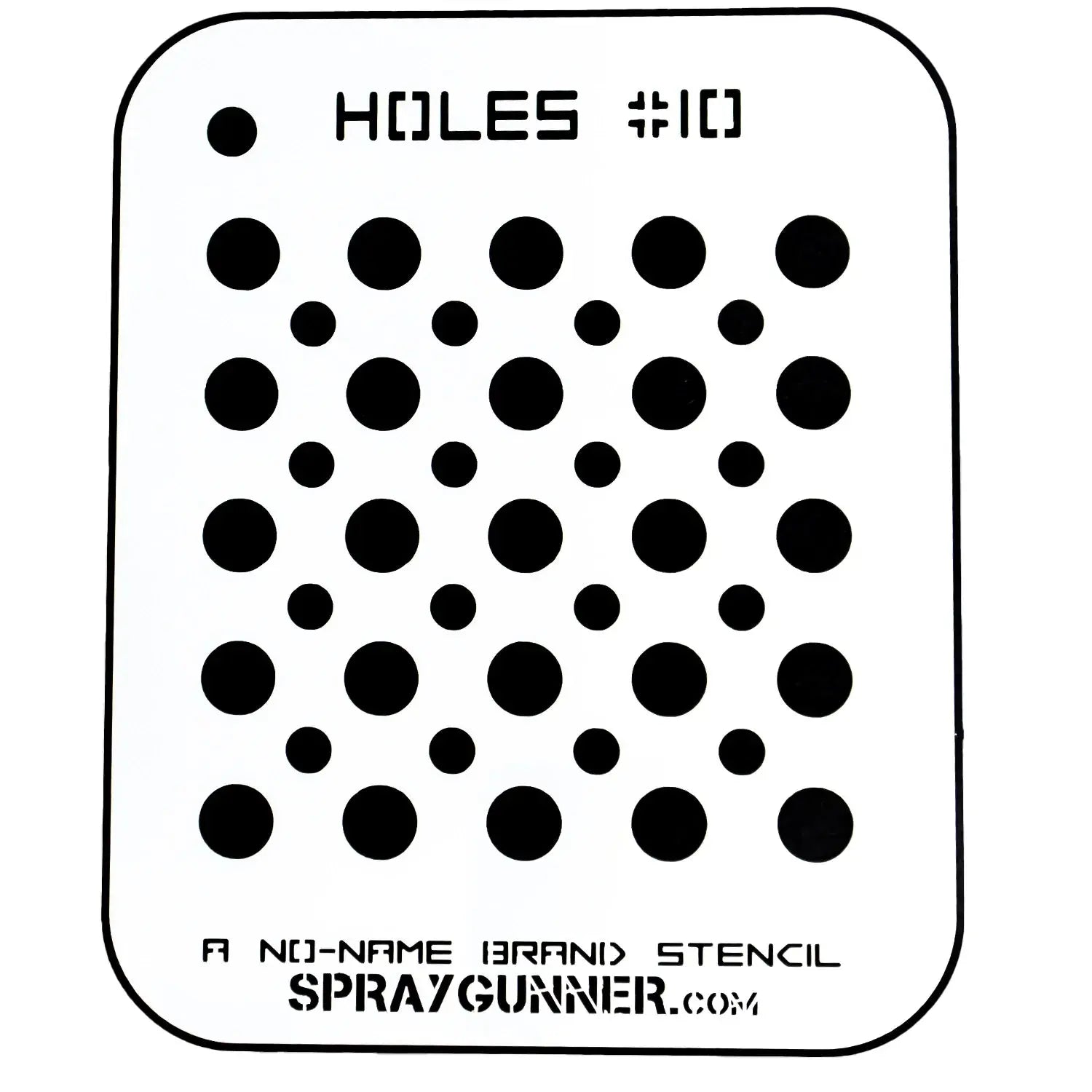 NO-NAME Brand Holes Stencil #10 - start-airbrush