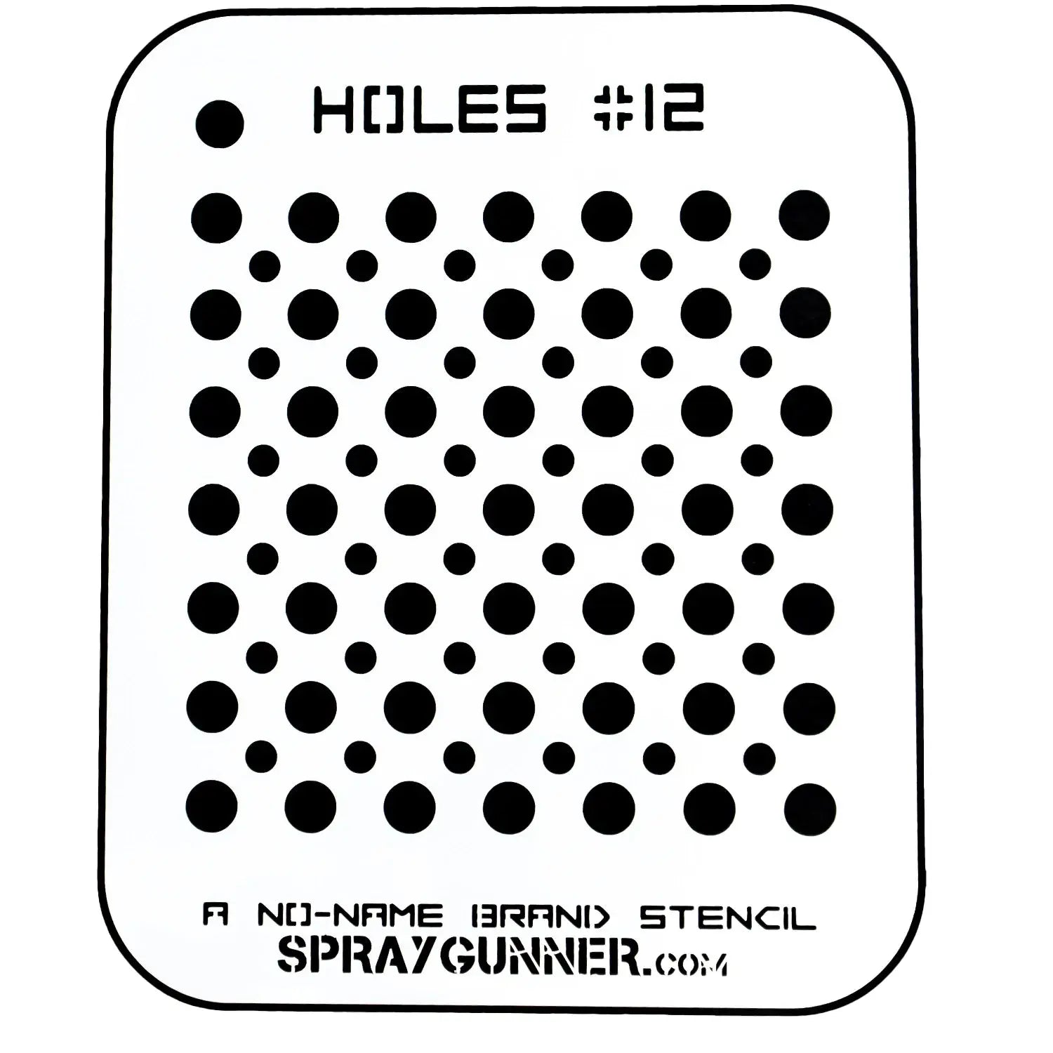 NO-NAME Brand Holes Stencil #12 - start-airbrush