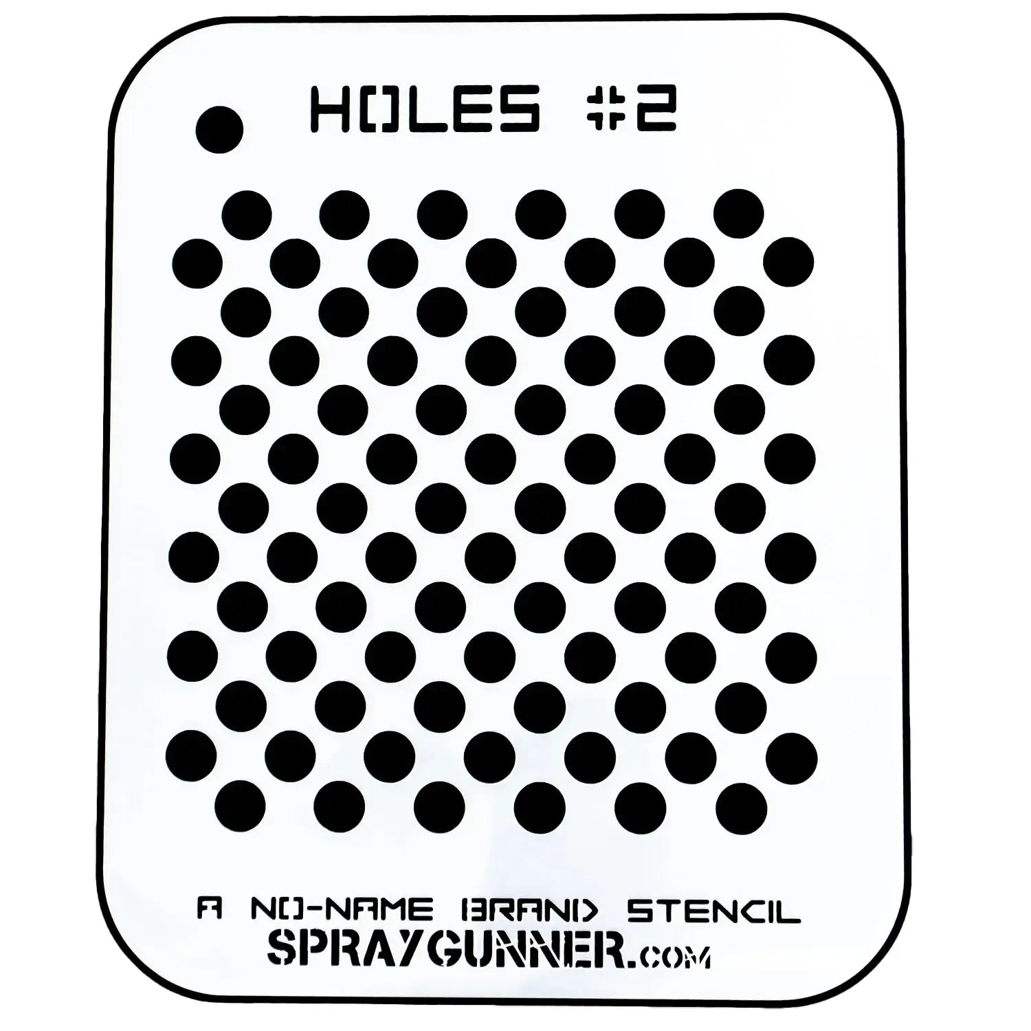 NO-NAME Brand Holes Stencil #2 - Startairbrush