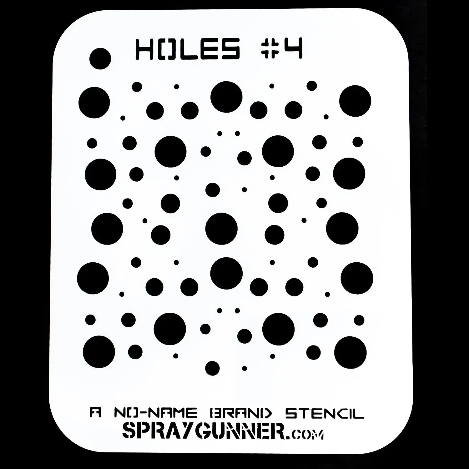 startairbrush, NO-NAME Brand Holes Stencil #4