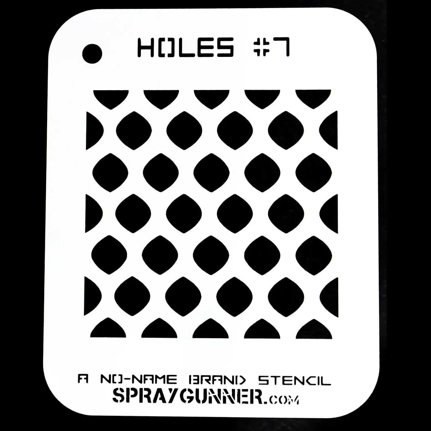 airbrush candy paint Holes Stencil #7: NO-NAME Brand