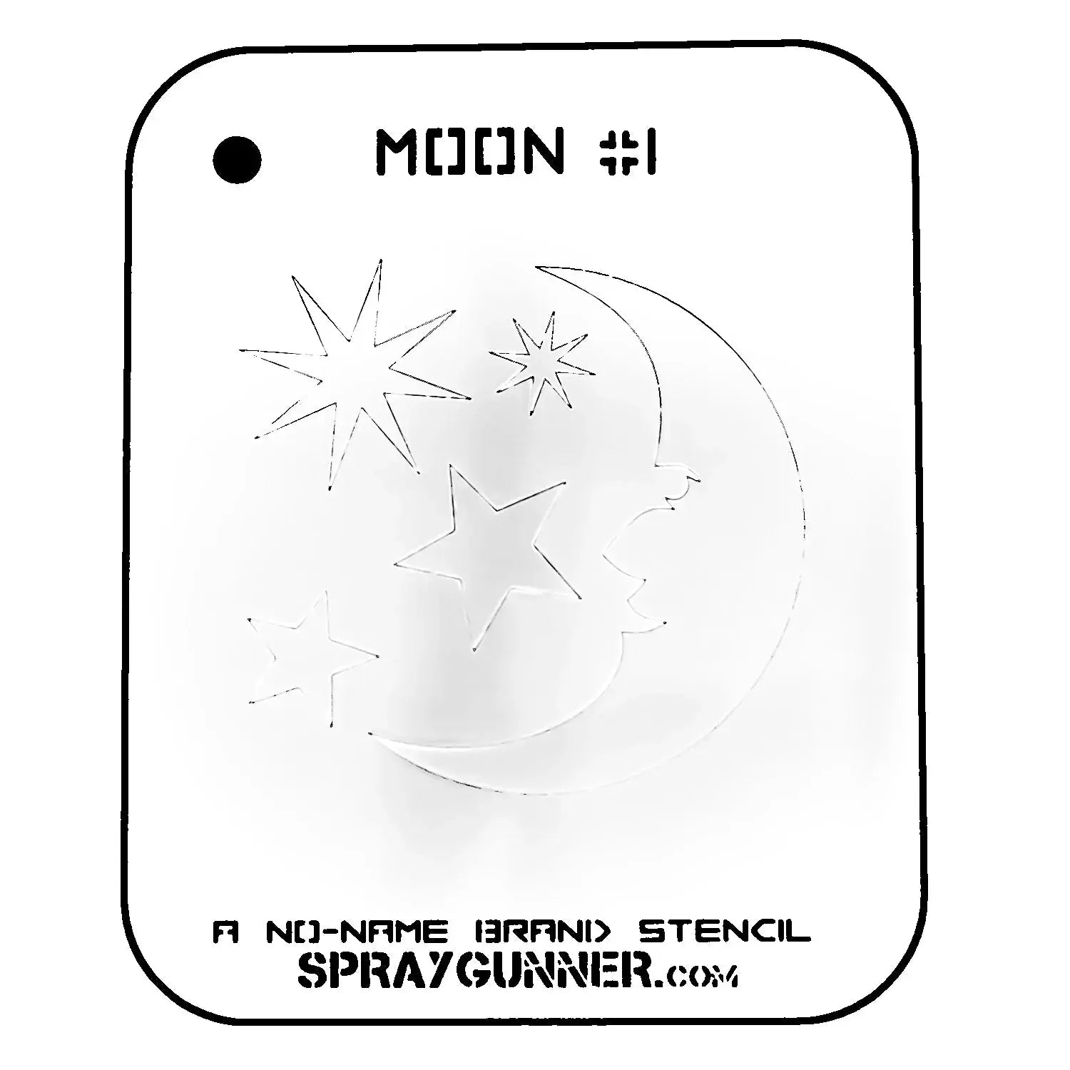 NO-NAME Brand Moon Stencil #1 NO-NAME brand