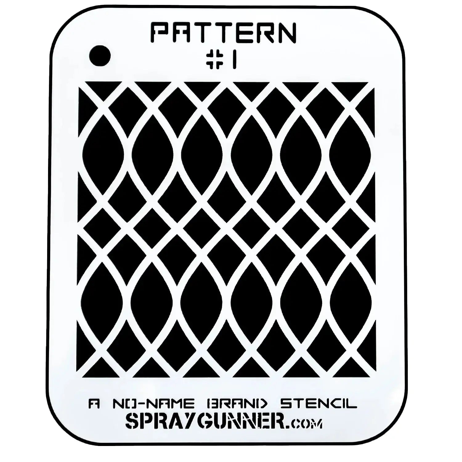 NO-NAME Brand Pattern Stencil #1 - start-airbrush