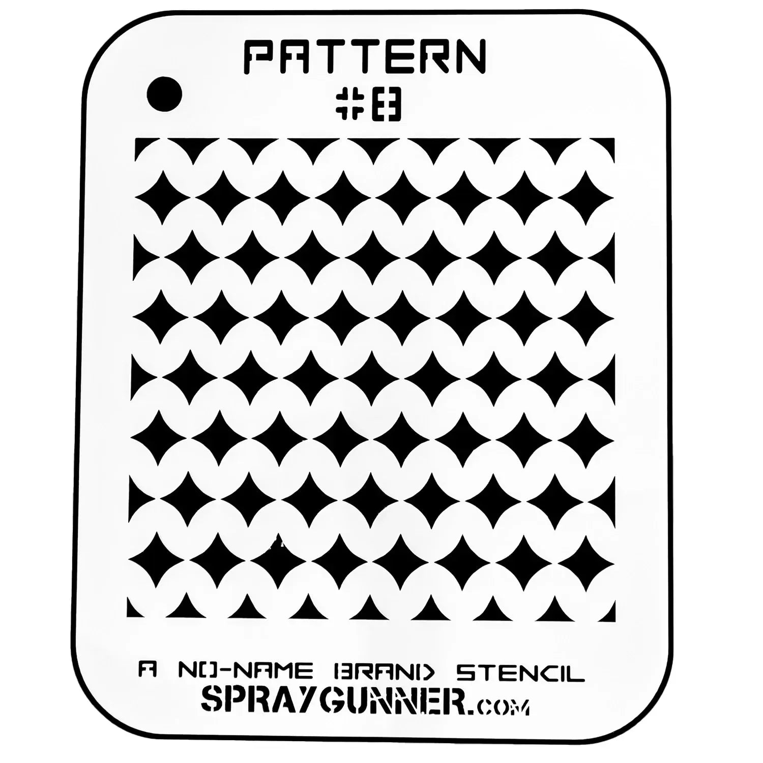 NO-NAME Brand Pattern Stencil #8 - startairbrush