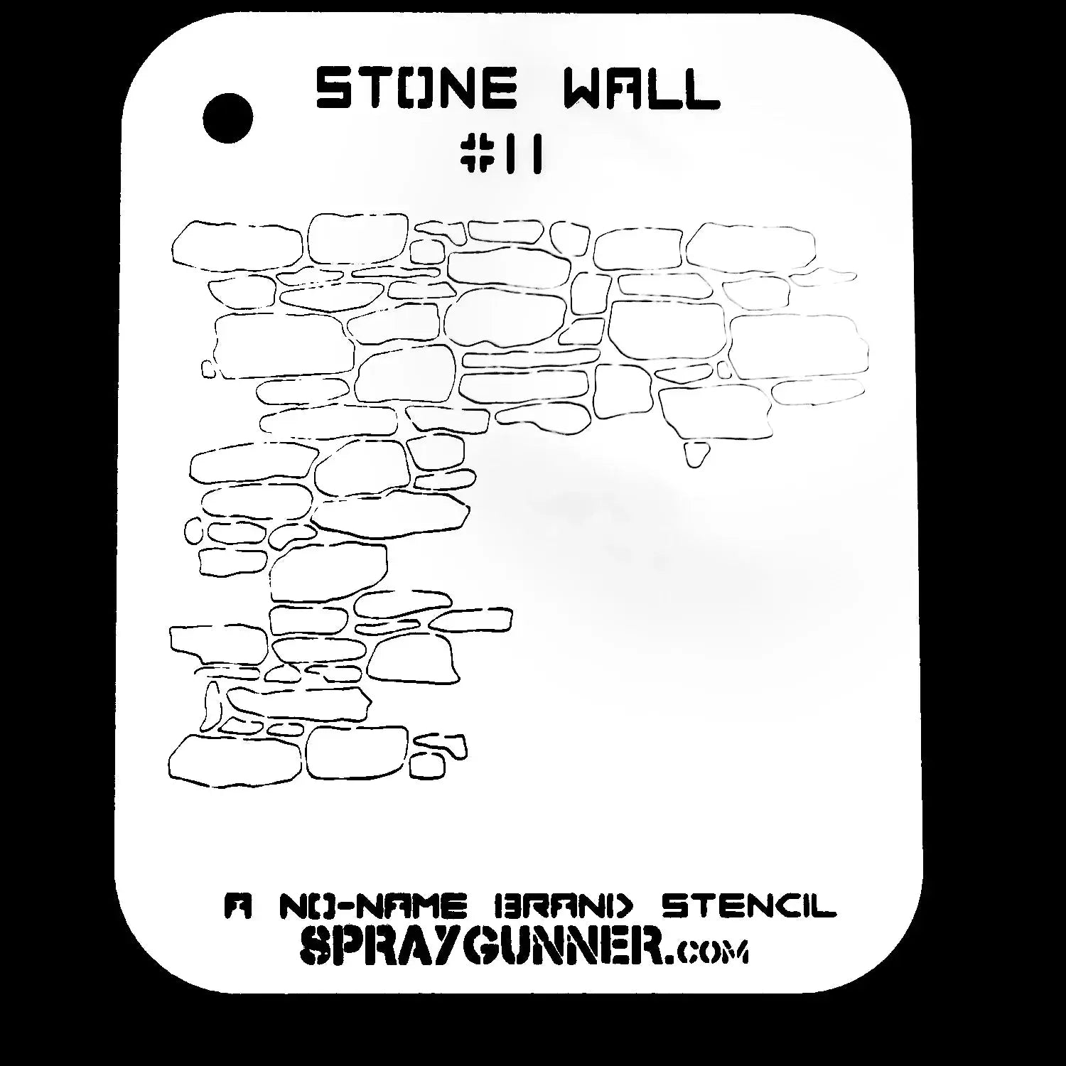 start-airbrush Stone Wall Stencil #11: NO-NAME Brand