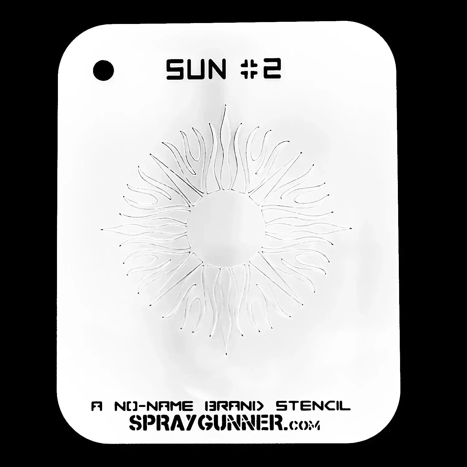 Sun Stencil #2 – NO-NAME Brand Precision Airbrush Stencil NO-NAME brand