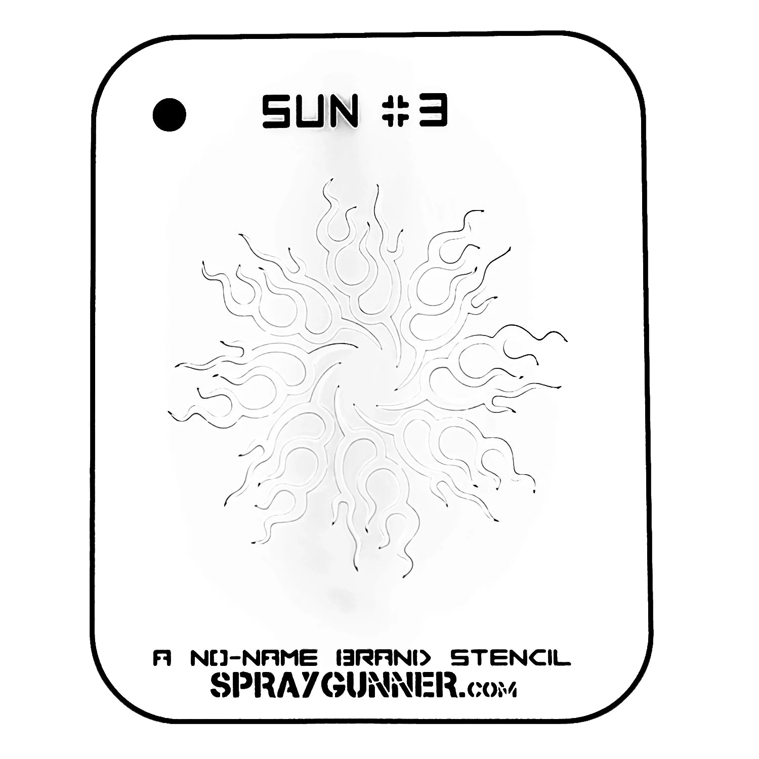 NO-NAME Brand Sun Stencil #3 NO-NAME brand