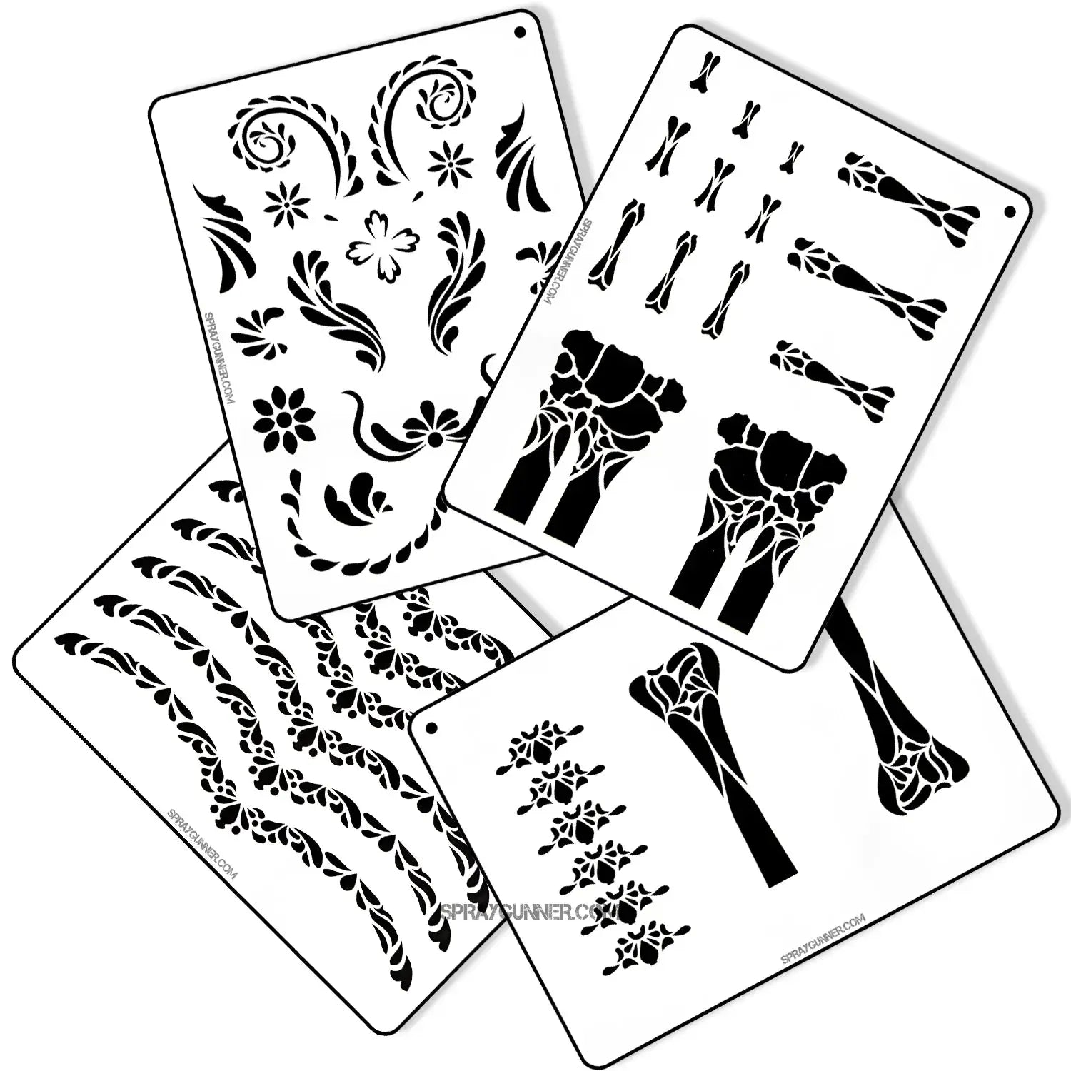 Bones TALVARA STENCIL SET for airbrush and spray paint NO-NAME brand
