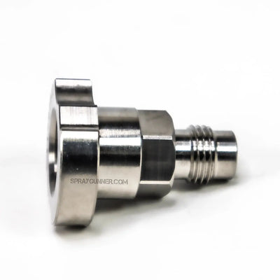 For airbrush systems, the NO NAME PPS IWATA Adapter features a precisely machined metal fitting that allows for smooth paint transfer with disposable cups.