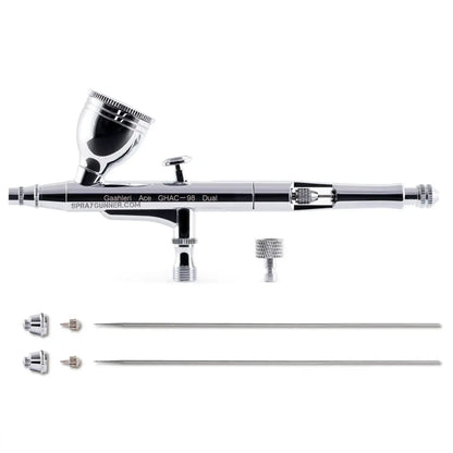 The GAAHLERI GHAC-98D Ace Series Airbrush boasts precise control, smooth airflow, and ergonomic design for intricate painting applications.