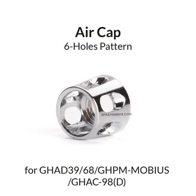 GAAHLERI Airbrush 6-Holes Pattern Air Cap Gaahleri