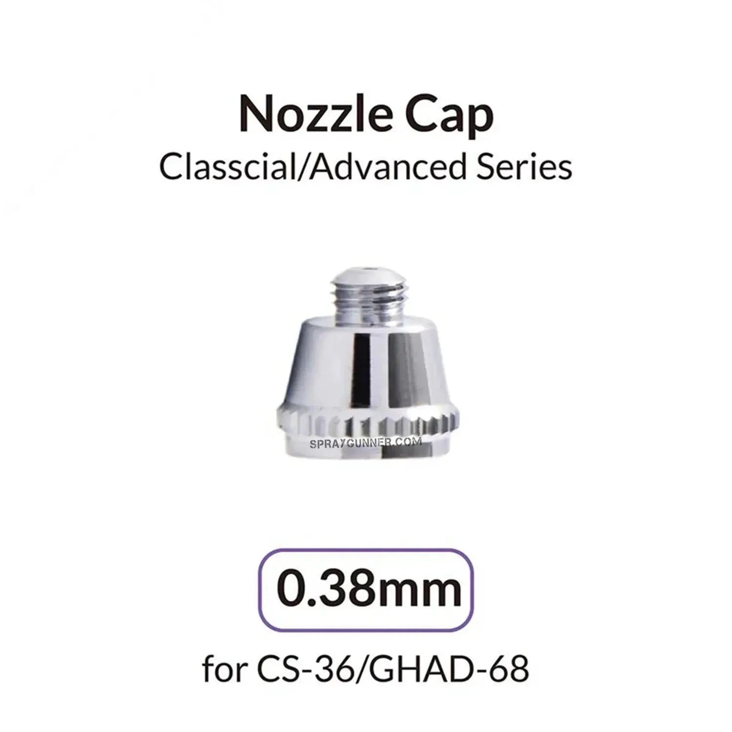 GAAHLERI Airbrush 0.38mm Nozzle Cap for Advanced Series Gaahleri