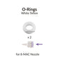 GAAHLERI Airbrush White O-Ring for 8-MAC Nozzle Gaahleri
