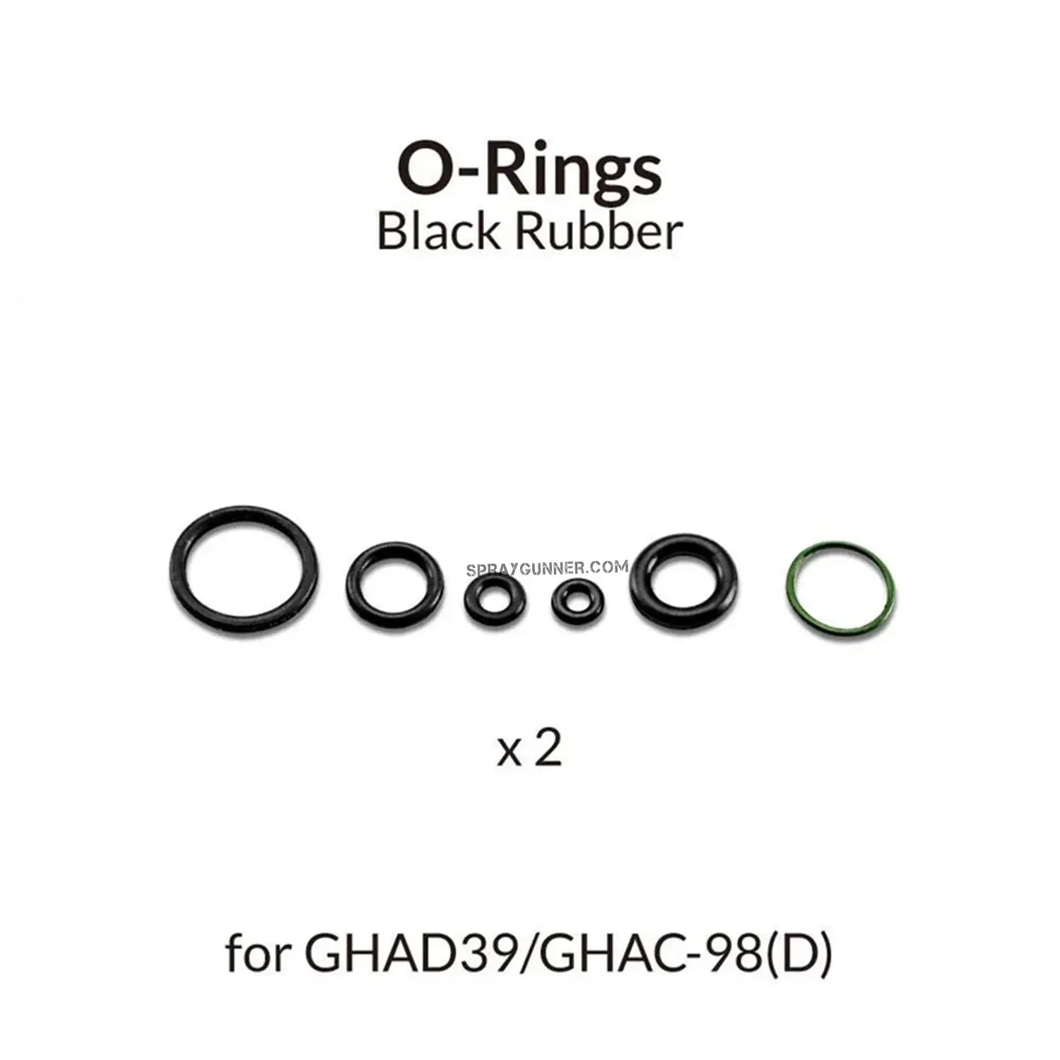 GAAHLERI Airbrush Black O-Ring for Airbrushes for GHAD-39/GHPM-65/GHAC-98D Gaahleri