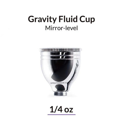 GAAHLERI Airbrush Mirror Level Gravity Cup 1/4 OZ Gaahleri