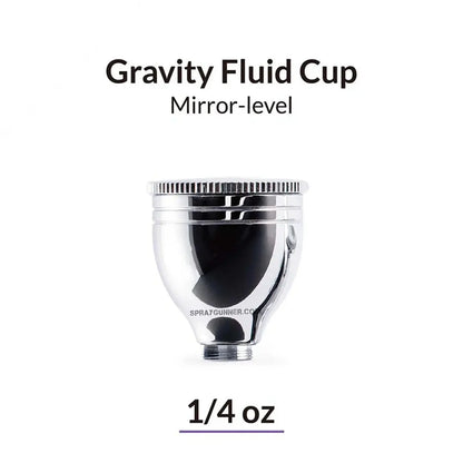 GAAHLERI Airbrush Mirror Level Gravity Cup 1/4 OZ Gaahleri