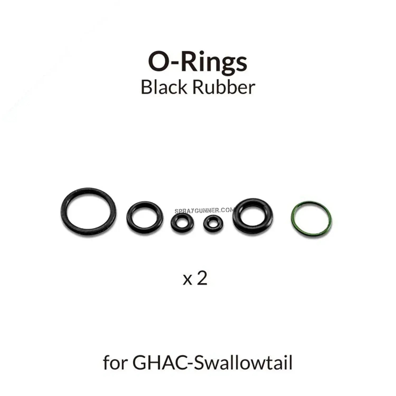 GAAHLERI Airbrush Black O-Ring for Swallowtail Gaahleri