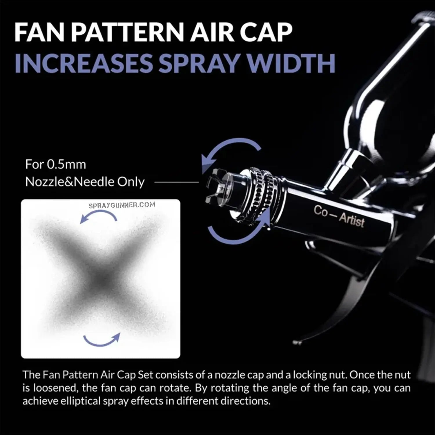 GAAHLERI Airbrush Fan Cap for Swallowtail Gaahleri