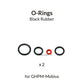 GAAHLERI Airbrush Mobius Black O-Rings Gaahleri