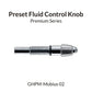 GAAHLERI Airbrush Preset Fluid Control Knob for Mobius 0.2 Gaahleri