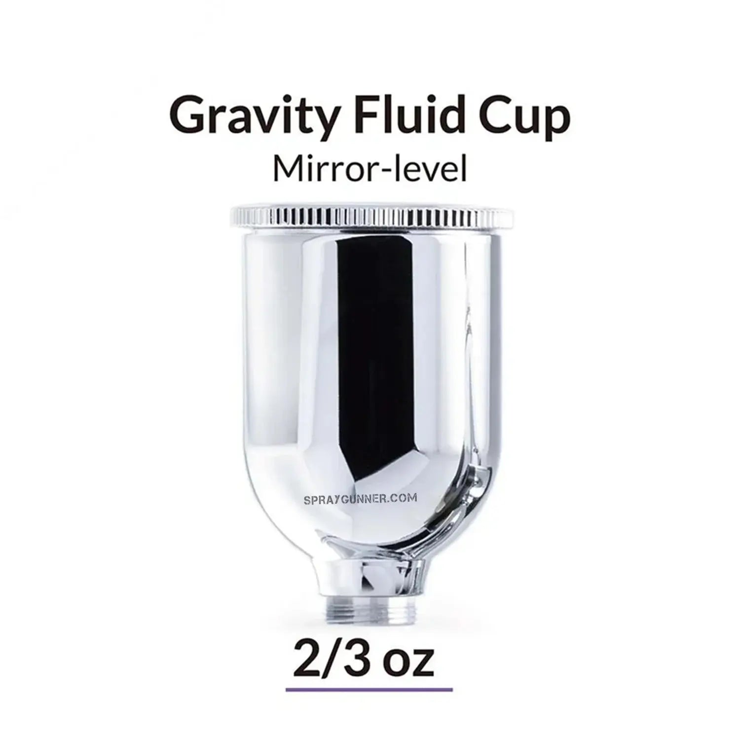 GAAHLERI Airbrush Mirror Level Gravity Cup 2/3 OZ Gaahleri
