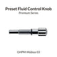 GAAHLERI Airbrush Preset Fluid Control Knob for Mobius 0.3 Gaahleri