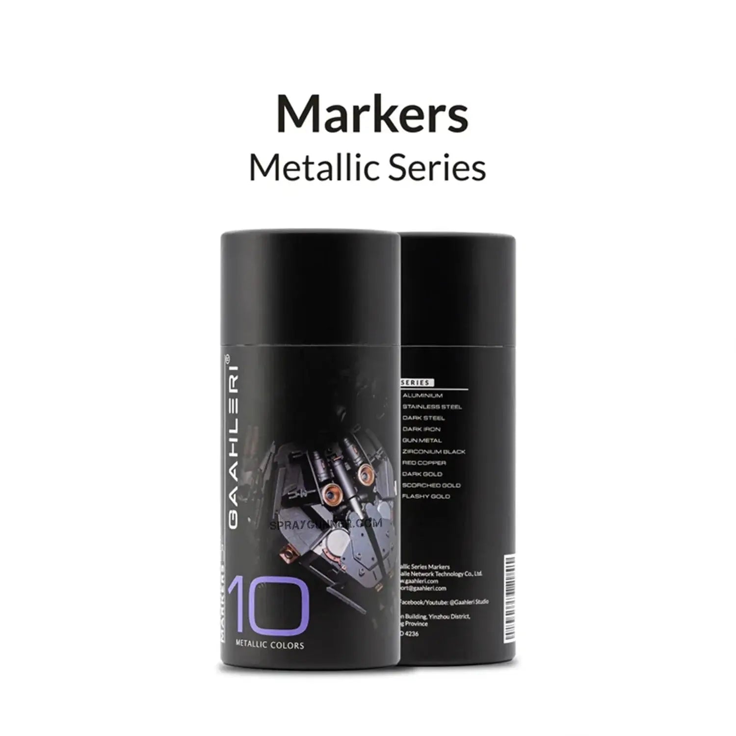 GAAHLERI Metallic Series Marker Set Gaahleri
