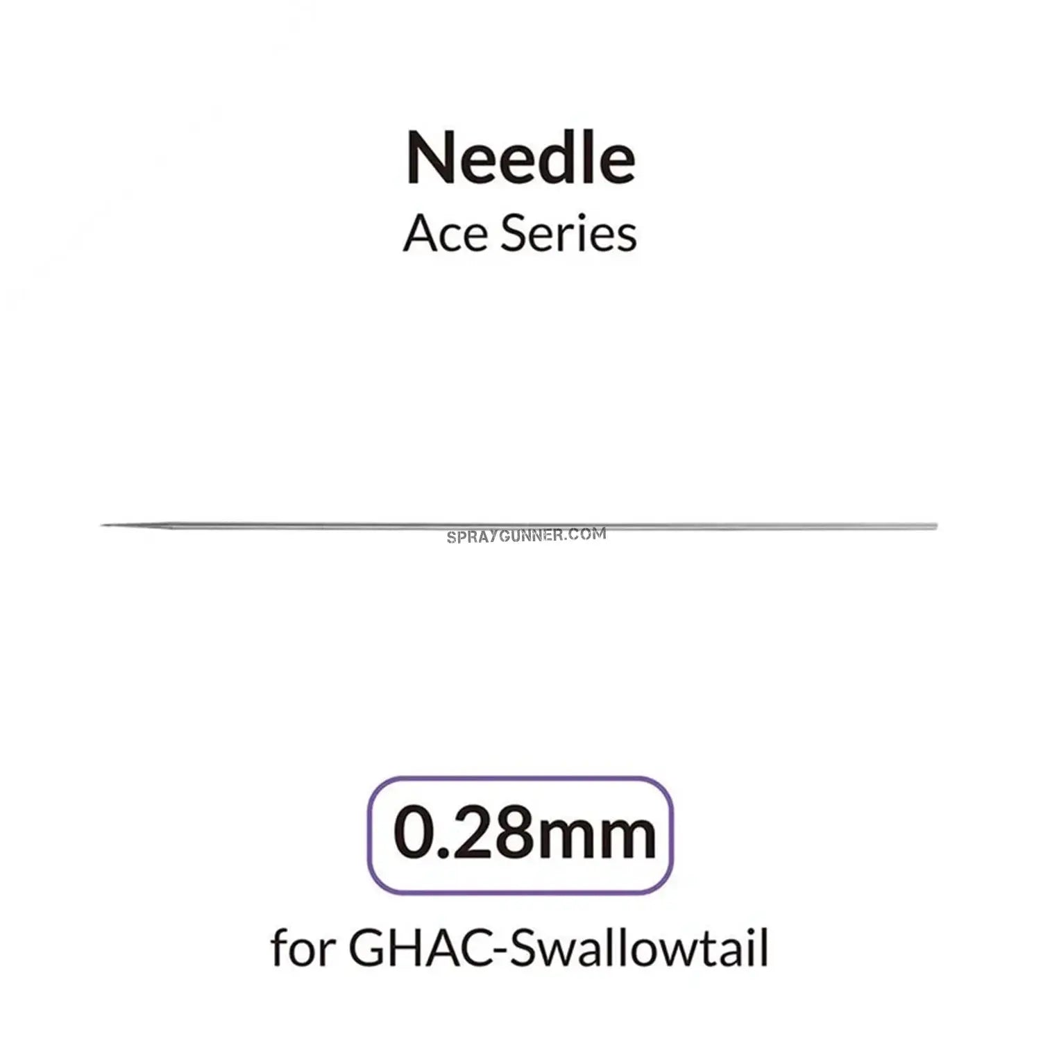 GAAHLERI Airbrush 0.28mm High-Durability Needle for GHAC-Swallowtail Gaahleri