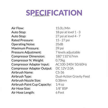GAAHLERI Ambition Series GTS-06 Serenair Mini Compressor (US Ver.) Gaahleri