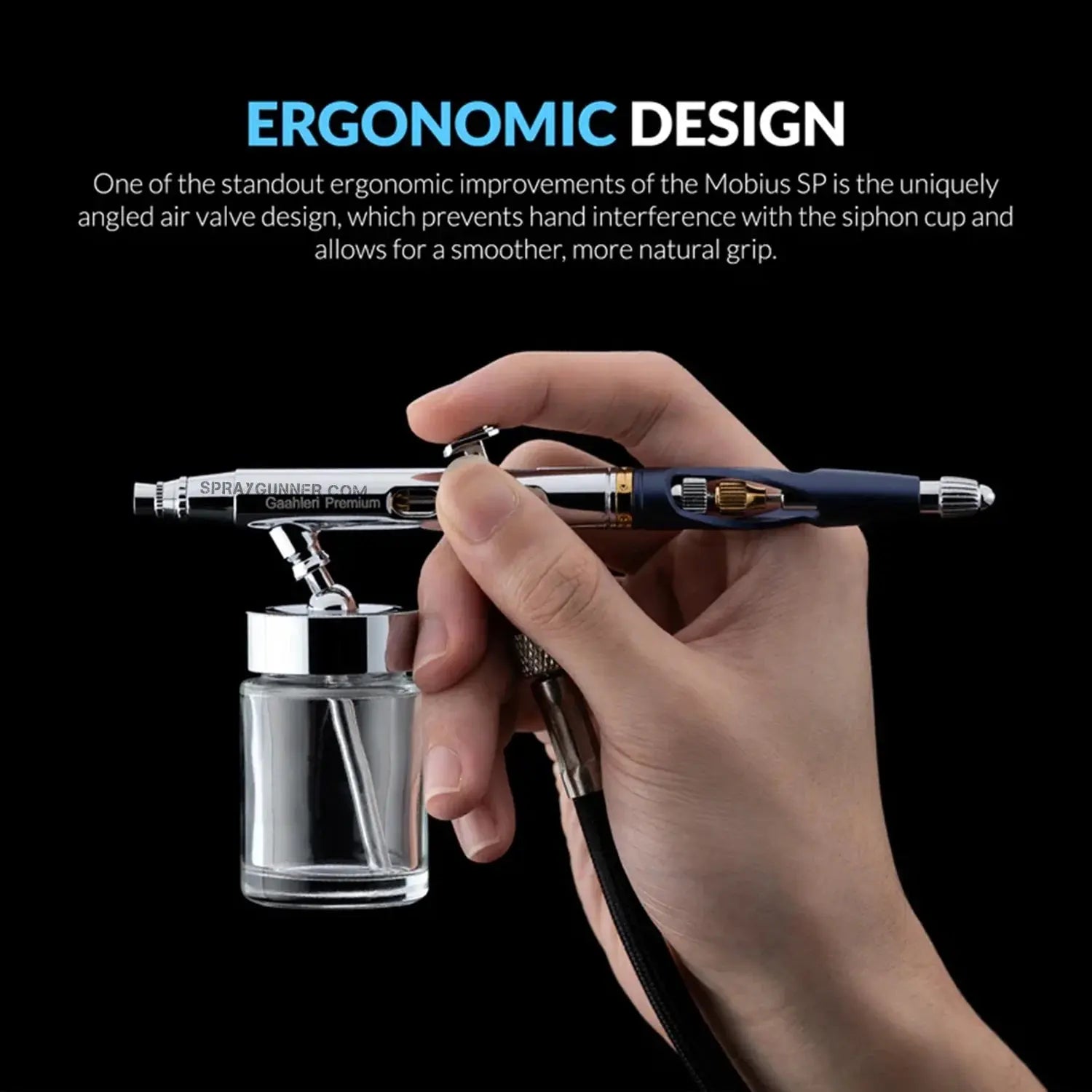 GAAHLERI Premium Series GHPM-Mobius SP 0.3 & 0.5 mm Airbrush Gaahleri